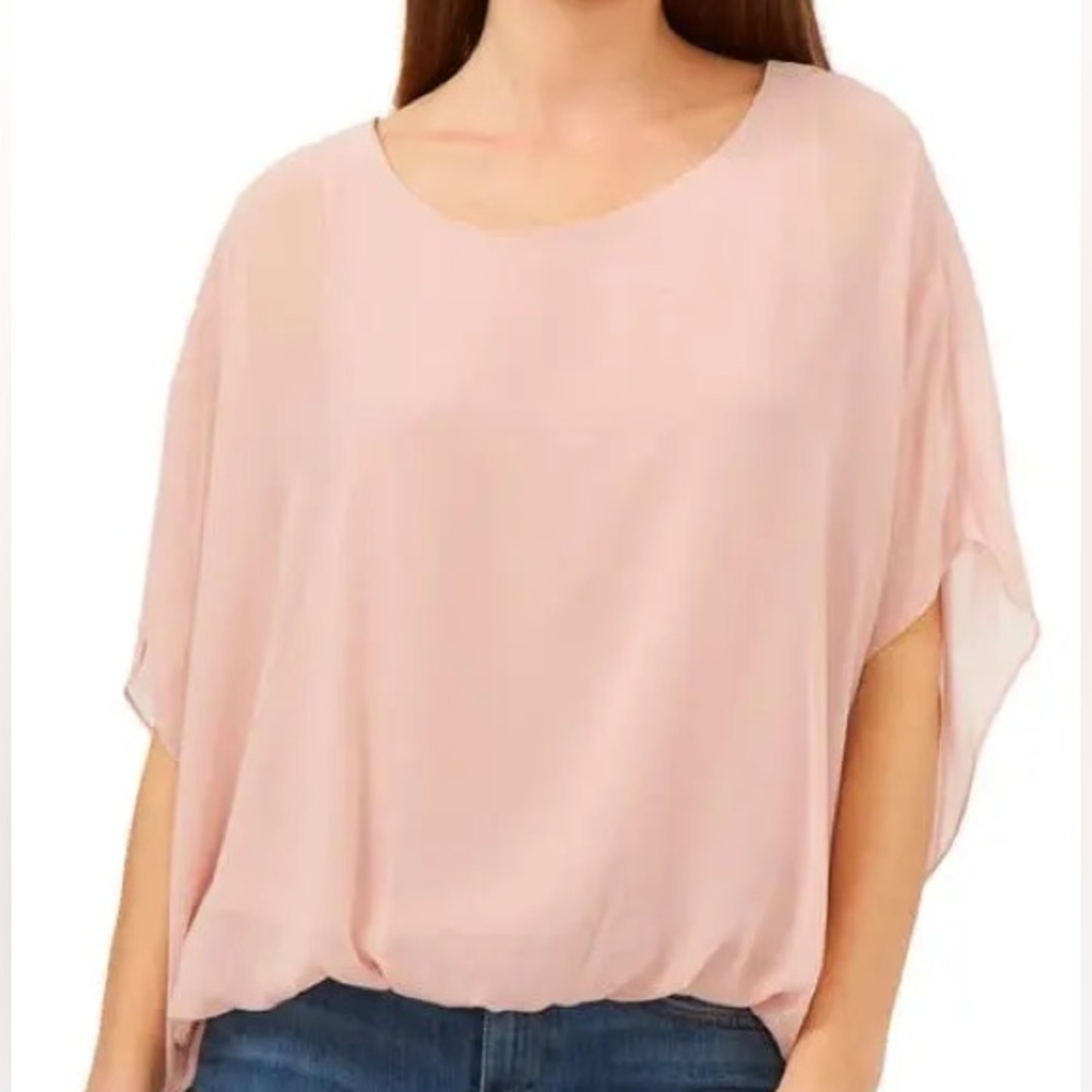 Vince Camuto Batwing Flowy Dolman Blouse Wild Rose Mauve